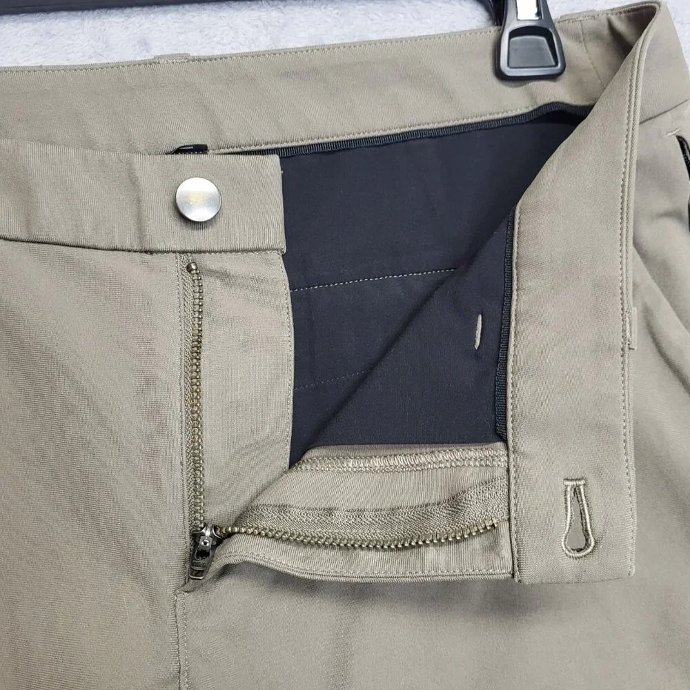 Lululemon Pants Mens 32x26 Brown ABC Classic Fit Warpstream Cut Off Distressed